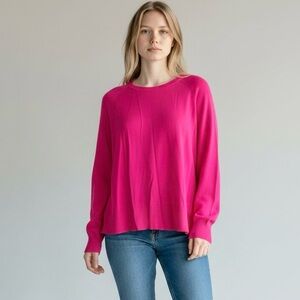 Zara Hot Pink Lightweight Knit Sweater – Size Small (US 4–6)